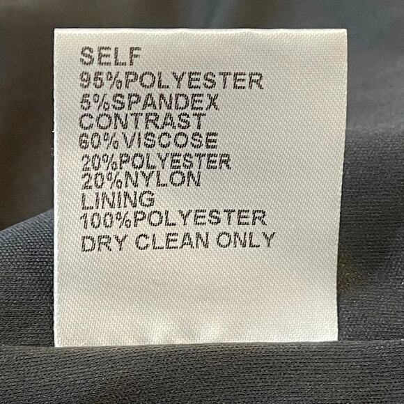 Tadashi Shoji Embroidered V-Neck Black Ivory Gown | Size 16 | NWOT - Picture 14 of 14